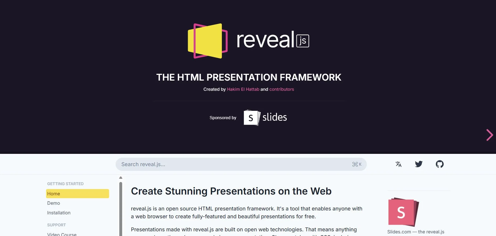 An image of Reveal library