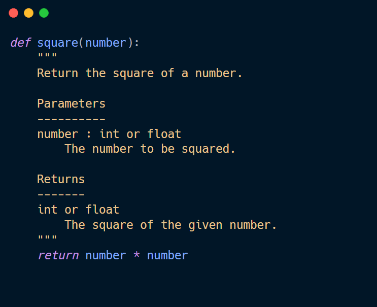 Docstrings added to Python code.