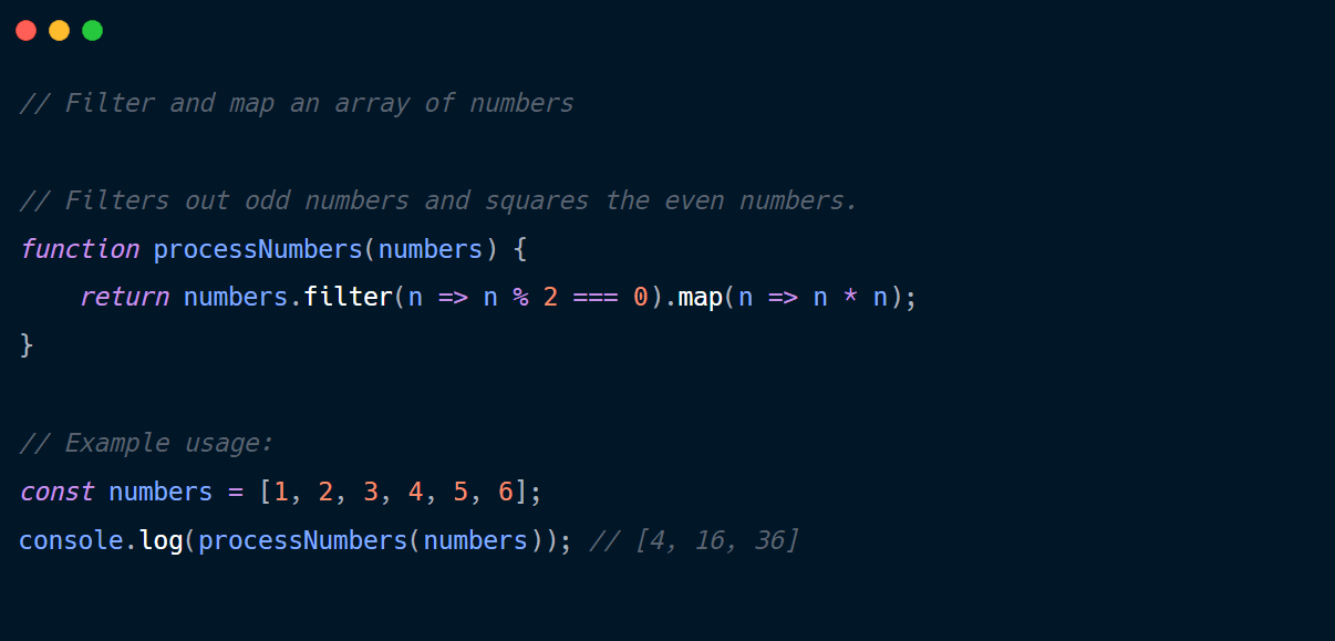 Code documentation for an audience of expert JavaScript developers.