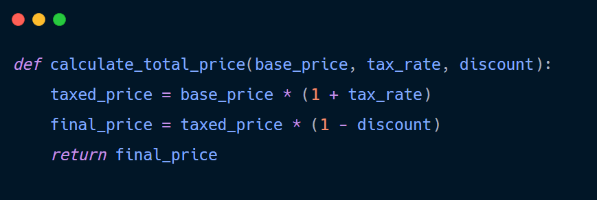 An example of clean Python code.