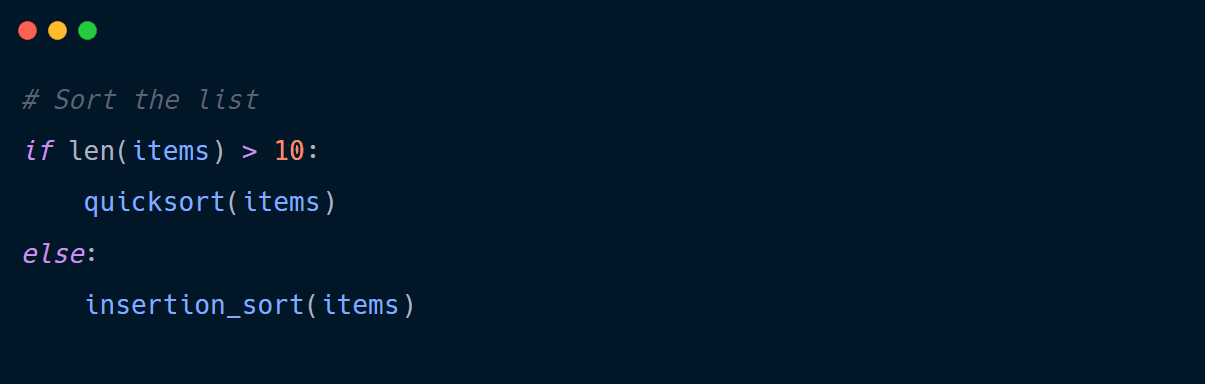 Comments in Python code do not properly explain why coding decisions were made.