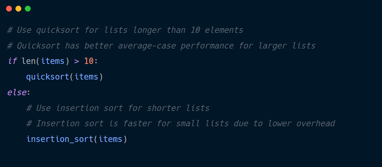 Comments in Python code properly explain why coding decisions were made.