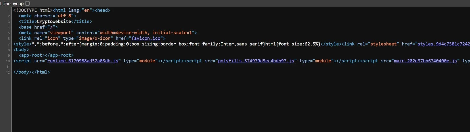 An image of Angular source code.