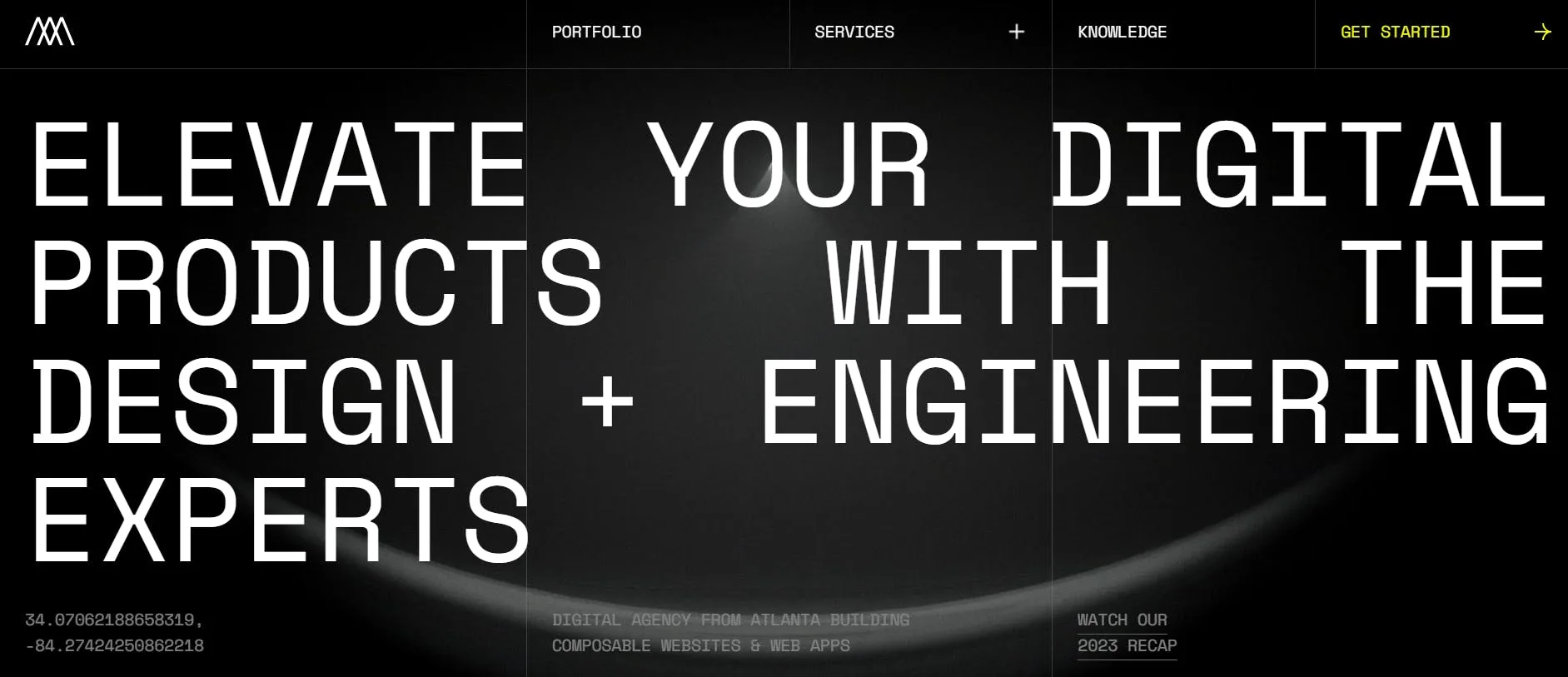 An image of Monogram website