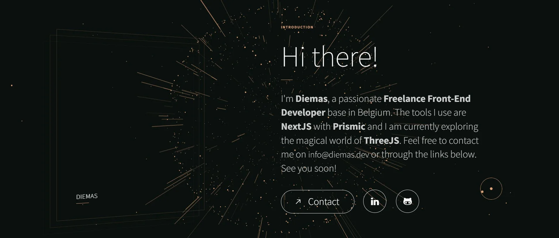 An image of Diemas website.