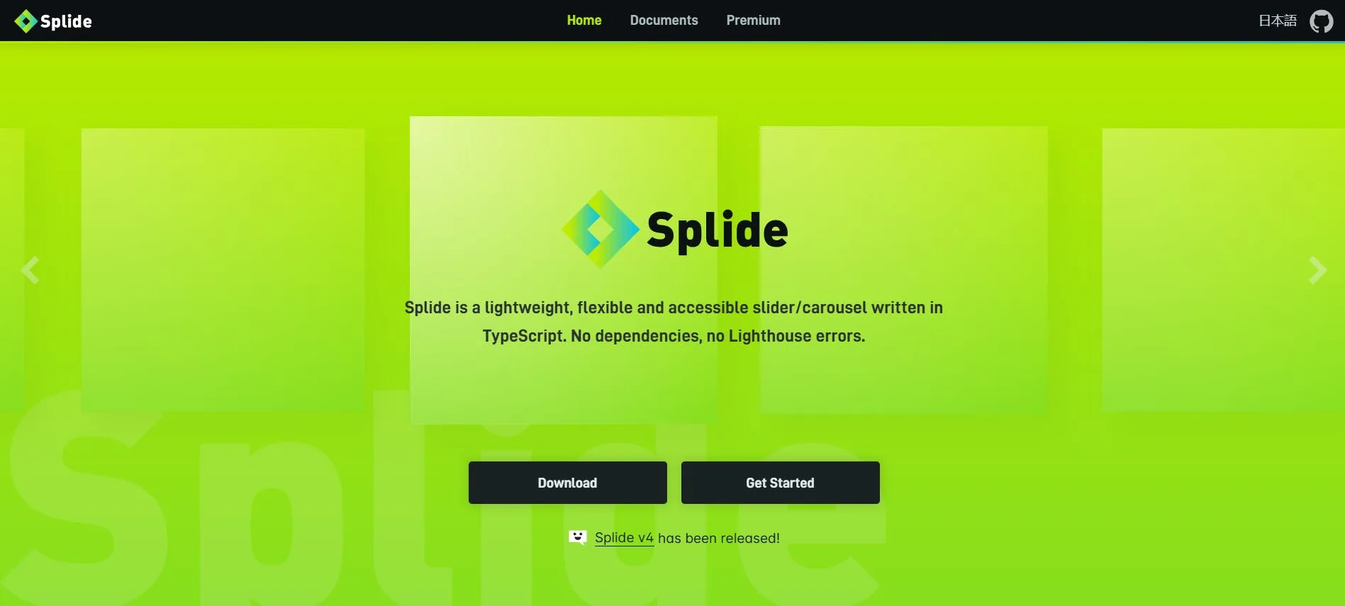 An image of Splide library