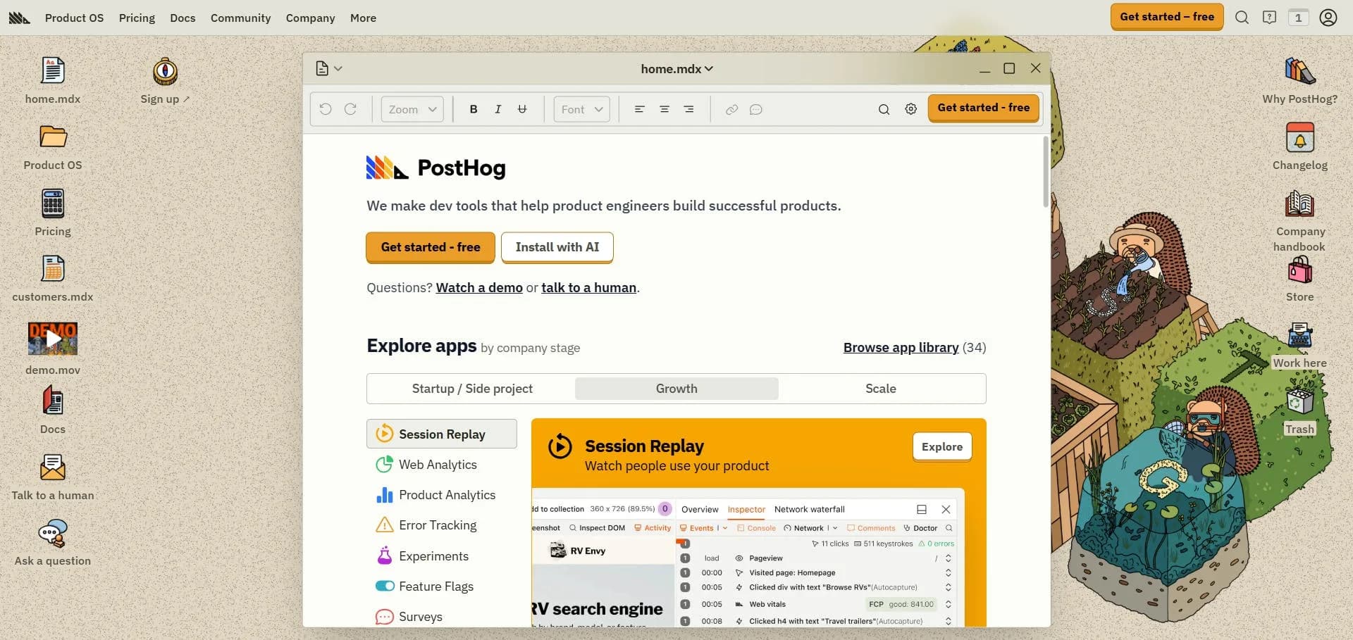 An image of PostHog