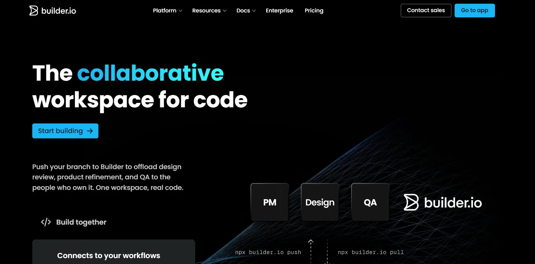 An image of Builder Homepage