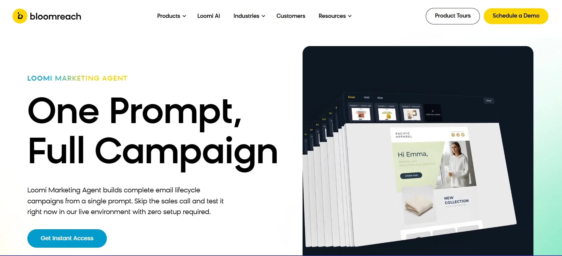 Image of Bloomreach homepage