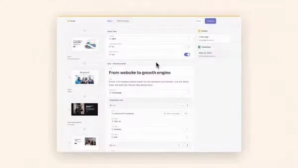 Image of the Page Builder in Prismic