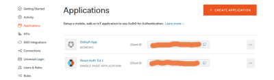 Your Auth0 dashboard